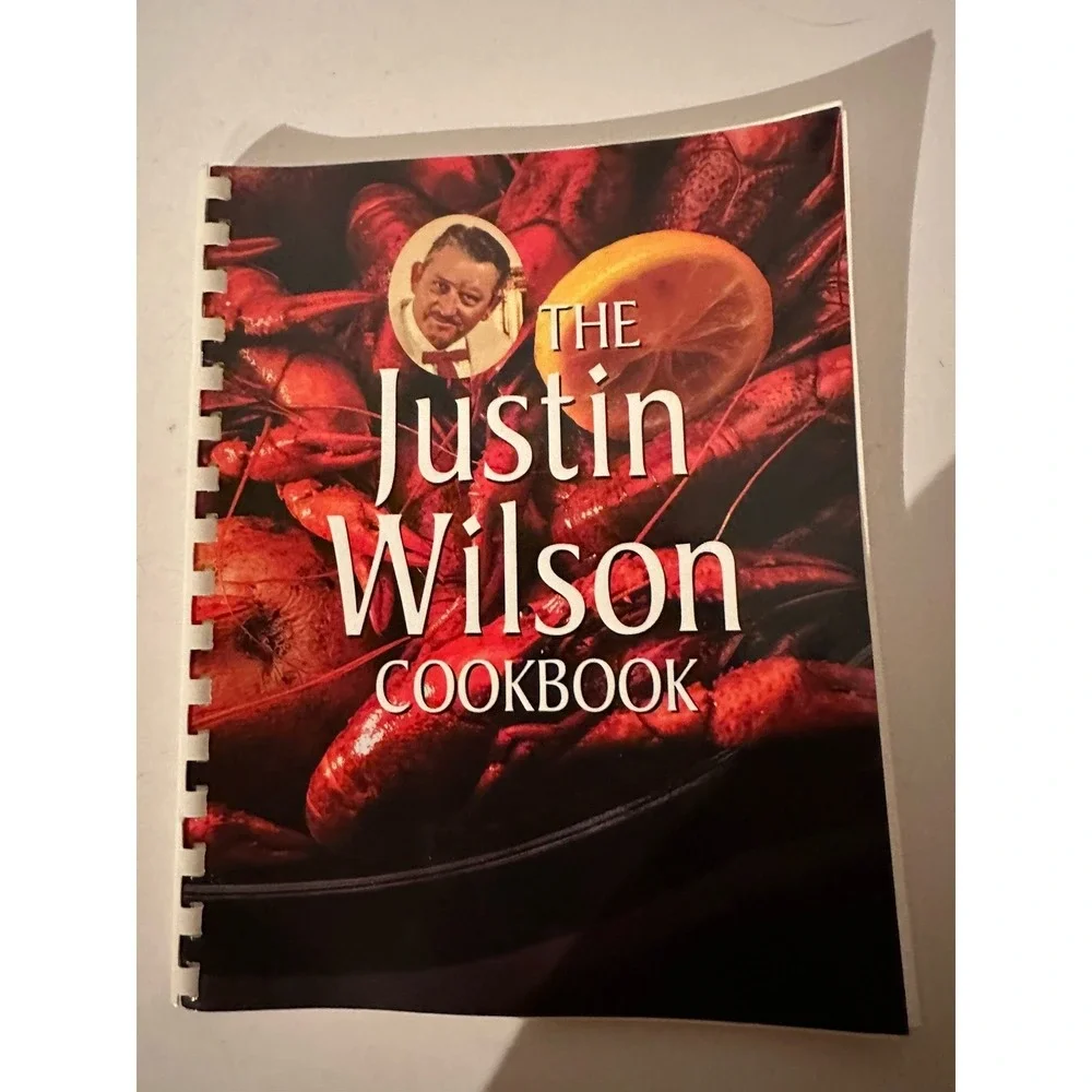 THE JUSTIN WILSON COOK BOOK Cajun VTG Excellent Condition Spiral Bound‎ PBS TV